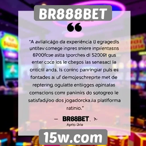 Avaliação da experiência do usuário no BR888BET
